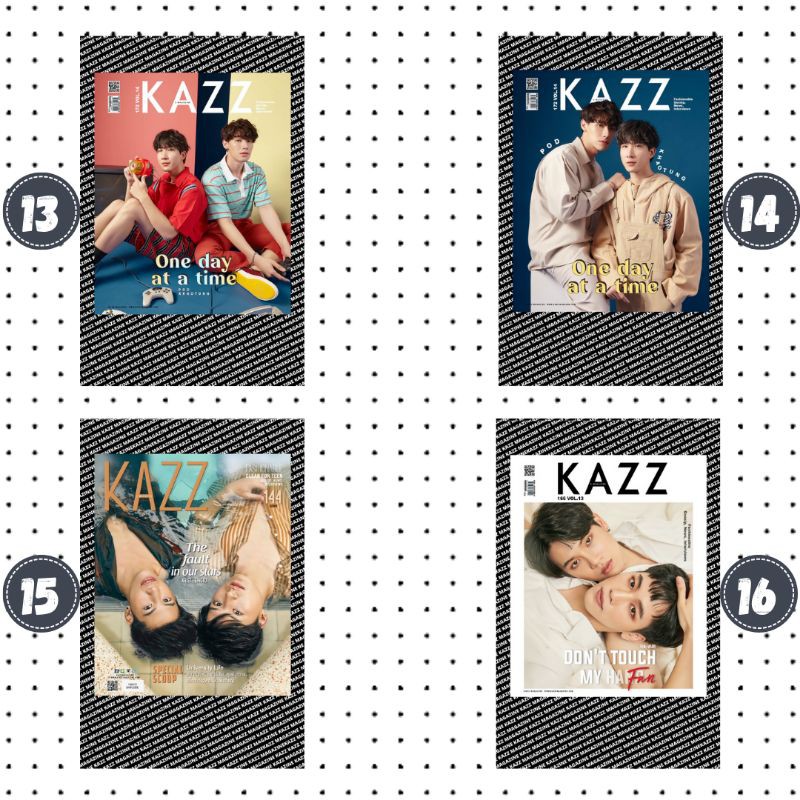(SERI 2) Polaroid Photocard Thai Actor GMMTV BL Series Thai Series Kazz Magazine Edition