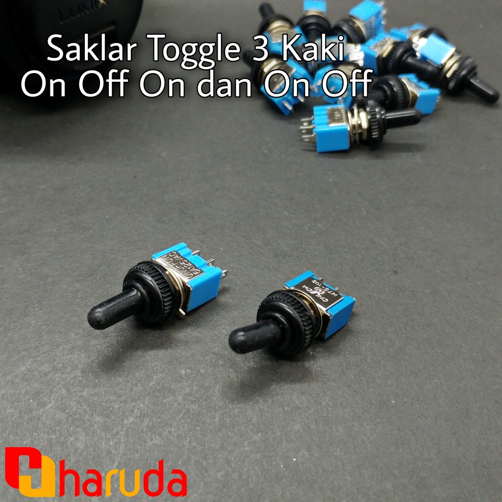 Saklar Toggle Switch 3 Pin On Off On 125V 6A
