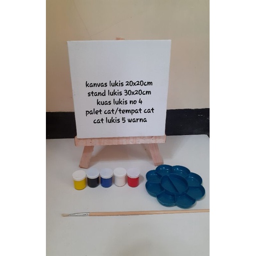 

PAKET SET MELUKIS SIAP PAKAI / PERLENGKAPAN MELUKIS