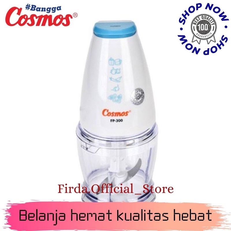 Cosmos FP300 Food Processor Blender Mini (100% ORI)