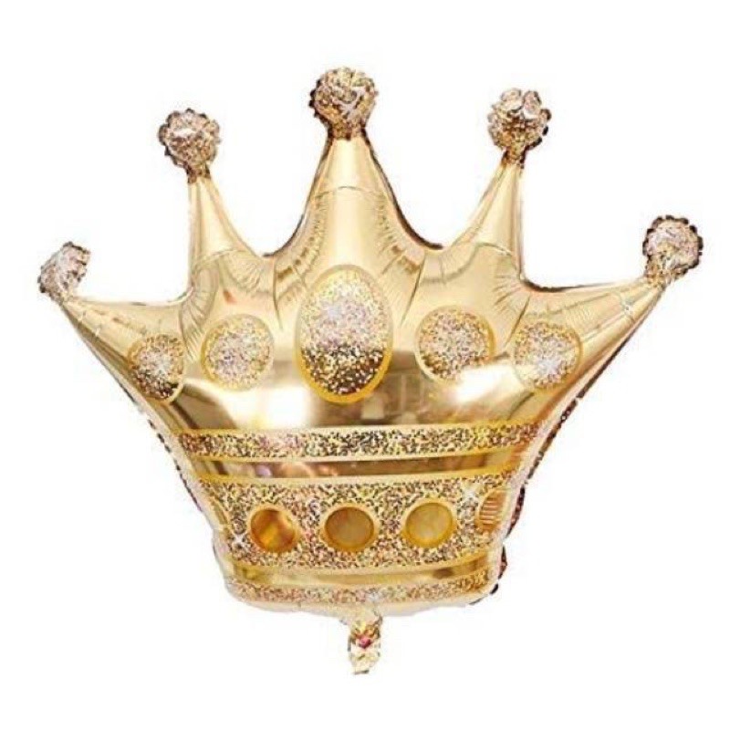 balon foil mahkota crown gold balon foil bentuk king mahkota crown