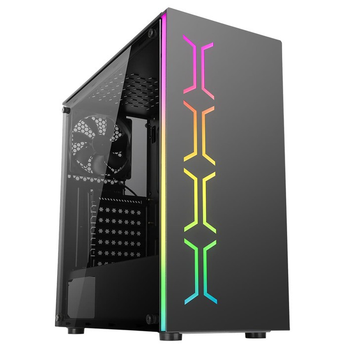 ABKONCORE BABYLON A1903C [1FAN RAINBOW] ATX TG RGB LIGHT STRIP