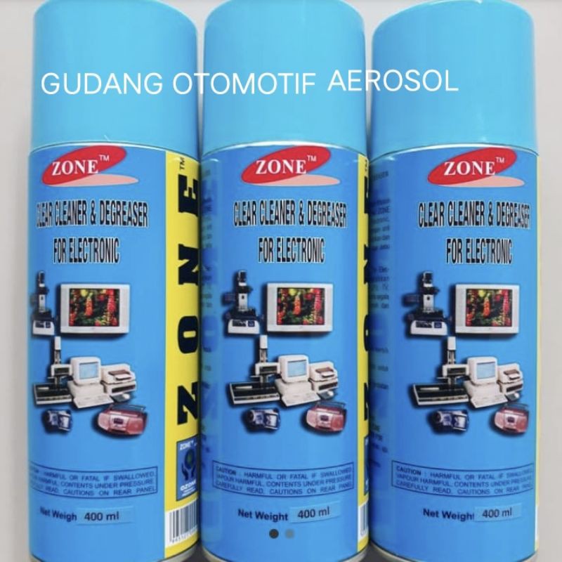 ELEKTRONIK CLEANER ZONE 400ML,ALAT PEMBERSIH PERMUKAAN ELEKTRONIK.