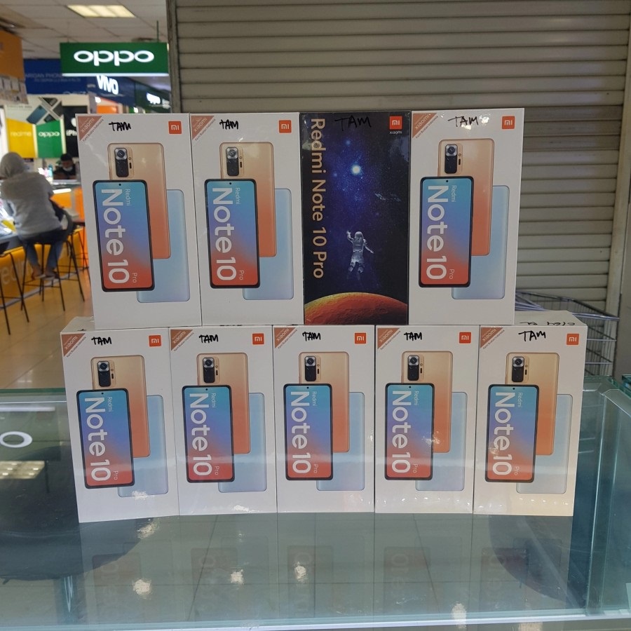Xiaomi Redmi Note 10 Pro - 6/64 - 6/128 - 8/128 - Baru - Garansi Resmi - Abu Abu - Biru - Bronze