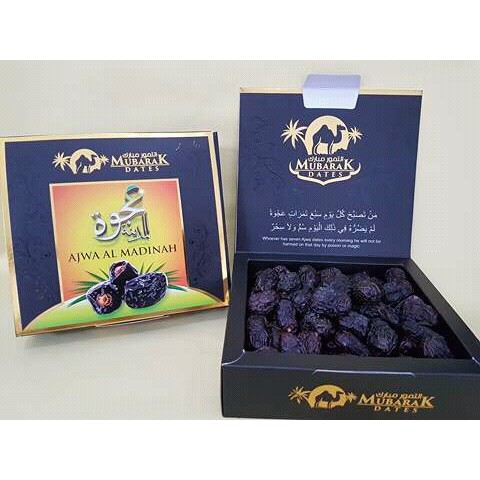 

Terlaris kurma ajwa mubarak 500 gr kurma nabi 500gr