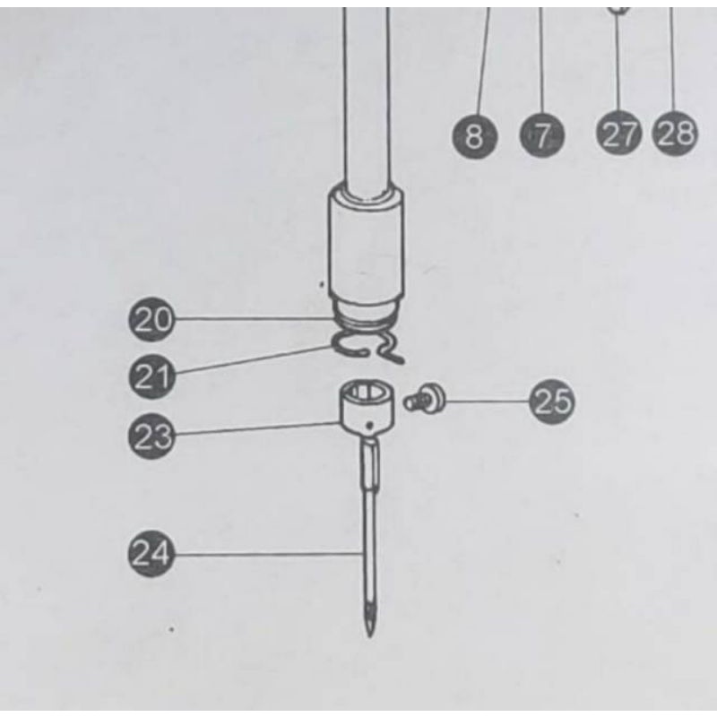 22T2-071 Baut Jarum Mesin Jahit