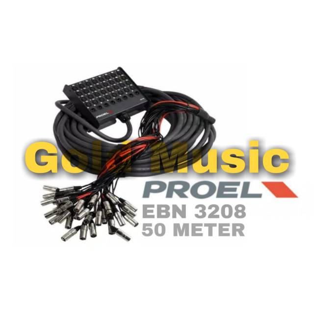 Snake Kabel Proel EBN 3208 Original 32 in - 8 Out - 50 Meter