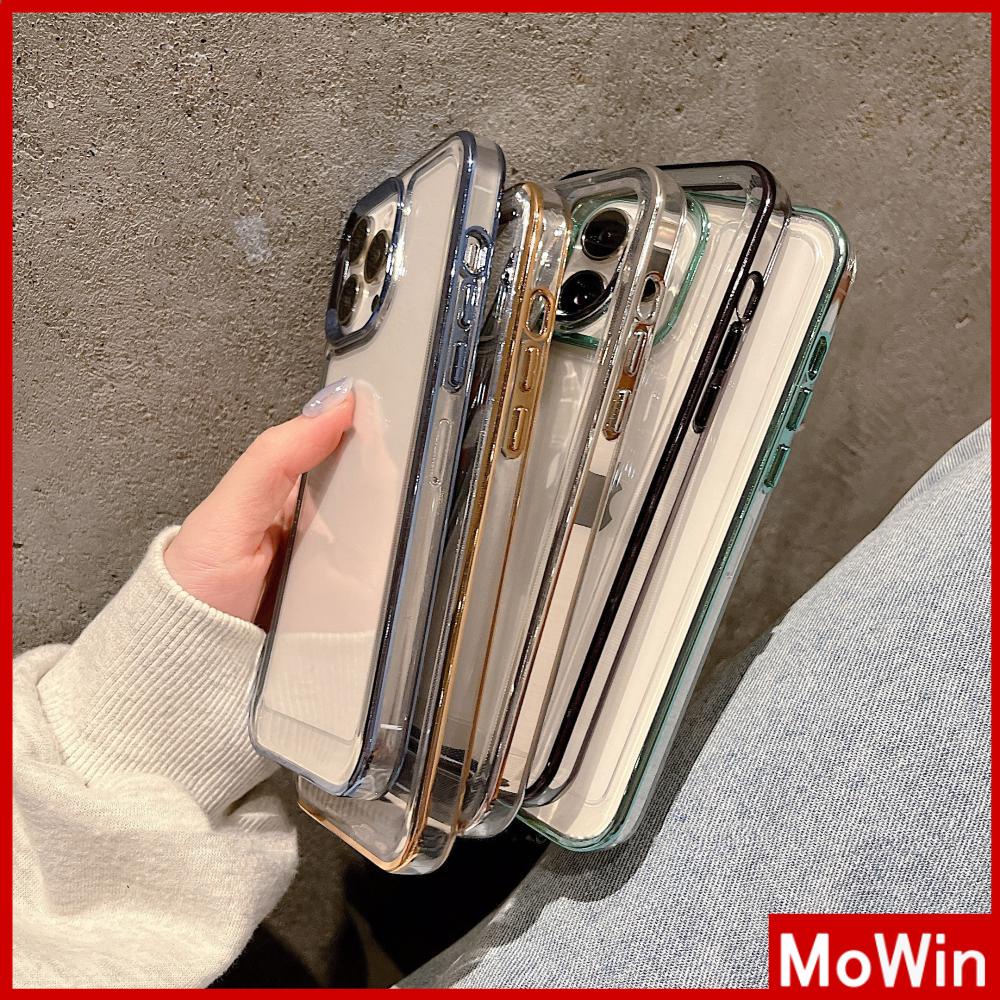 iPhone Case Luxury Metal Plating TPU Soft Case Clear Case Space Case Shockproof Protection Camera Compatible For iPhone 14 Pro Max 14 Plus 13 Pro Max 12 Pro Max 11 XR 7Plus