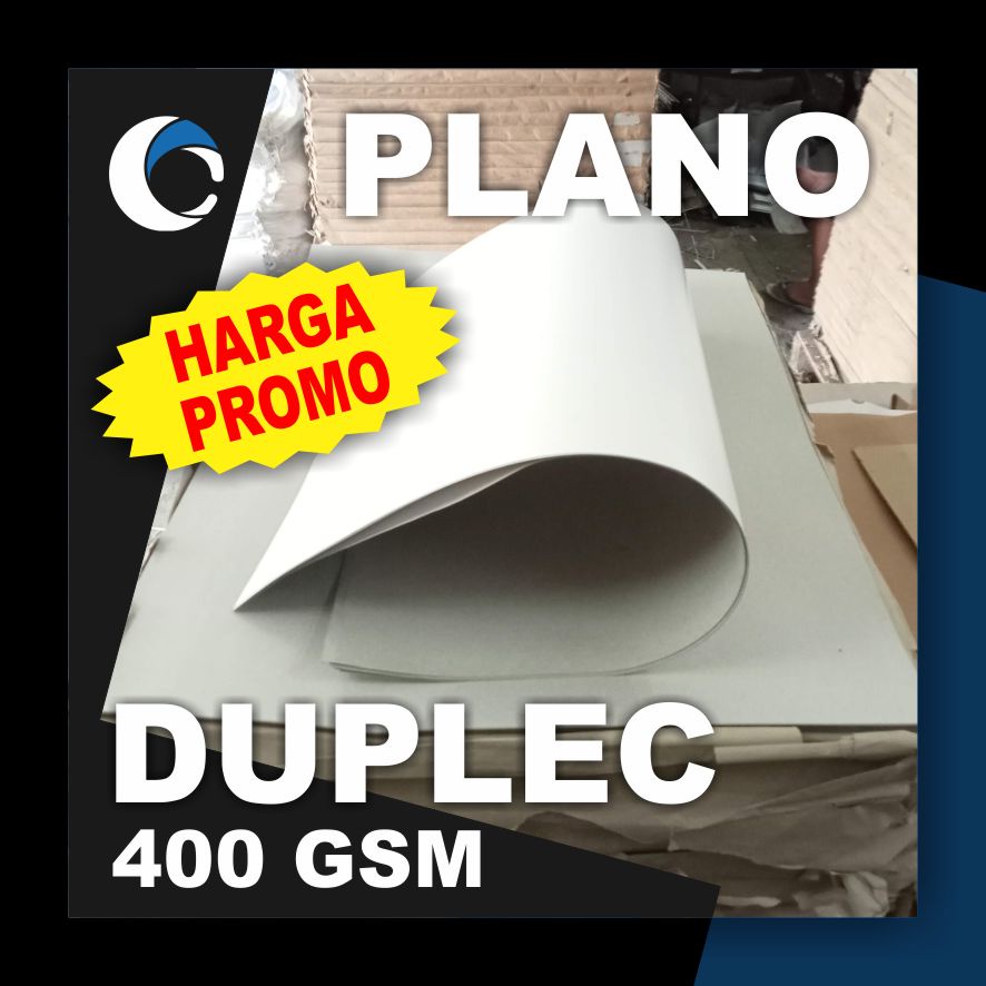 

KERTAS DUPLEC 400 GSM Uk [ PLANO ] 79 cm X 109 cm ( 5 LEMBAR )
