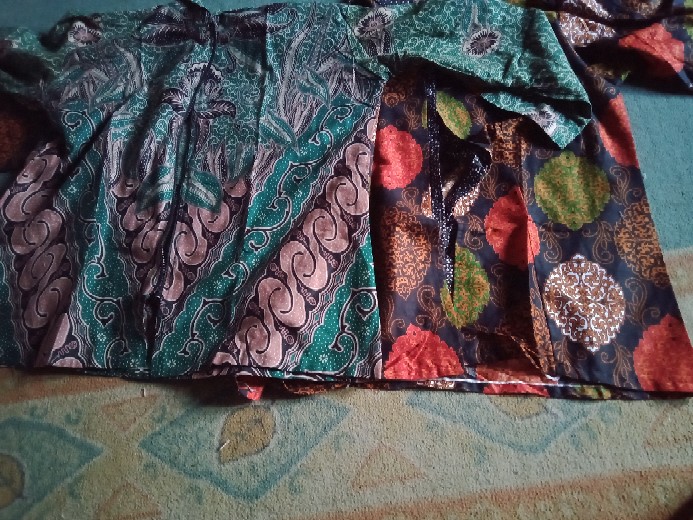 Kemeja Batik Lengan Panjang 021 Risna Batik Hrb026 Hem Batik Murah Seno Sogan Bakung Padi Manggar