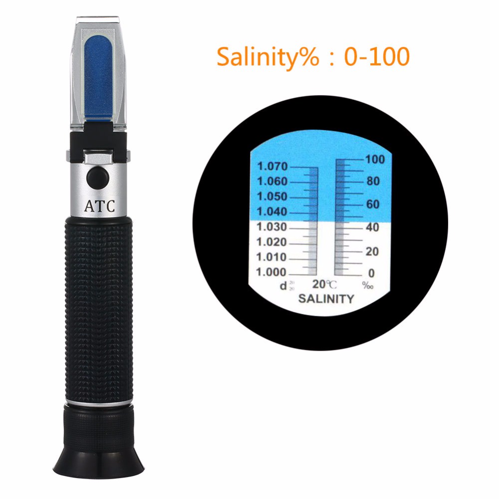 Refractometer 0-100‰ Salinity Meter Budidaya Laut Refractometer  - B190032