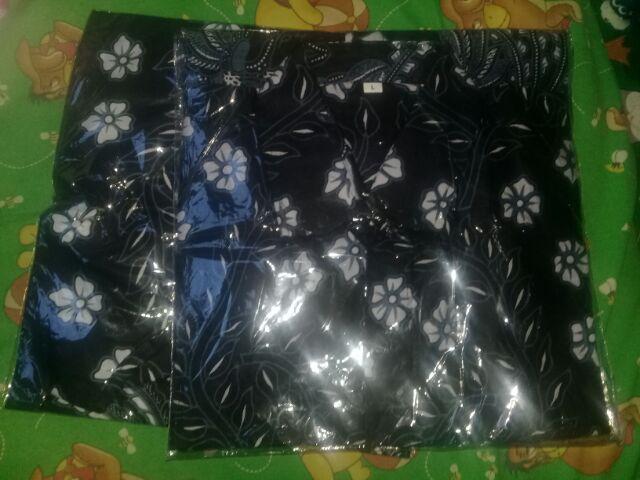 Asifa Batik Hrb026 Kenongo Kemeja Tosca Pendek Pekalongan Padi M L Xl Sogan Tulis Halus Kemeja Batik