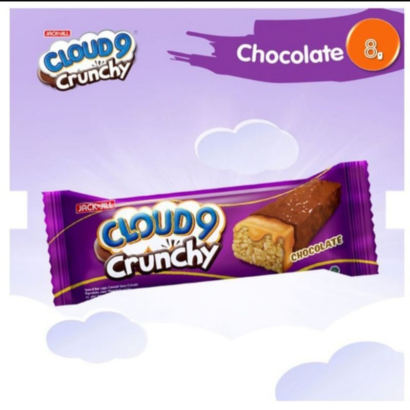 Jual Cloud 9 Crunchy Cokelat jack n jill (24pcs x 8gram) Indonesia