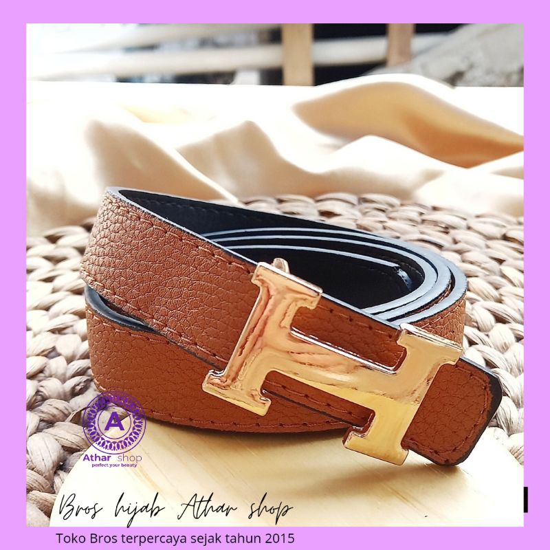 Athar shop belt ikat pinggang wanita gesper kulit ban pinggang PU leather