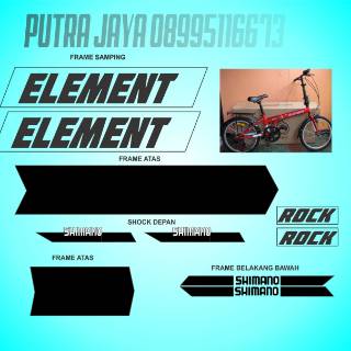 Decal stiker  sepeda  ELEMEN ROCK LIPAT BIKE Shopee Indonesia