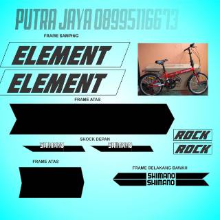 Decal stiker  sepeda  ELEMEN ROCK LIPAT  BIKE Shopee Indonesia