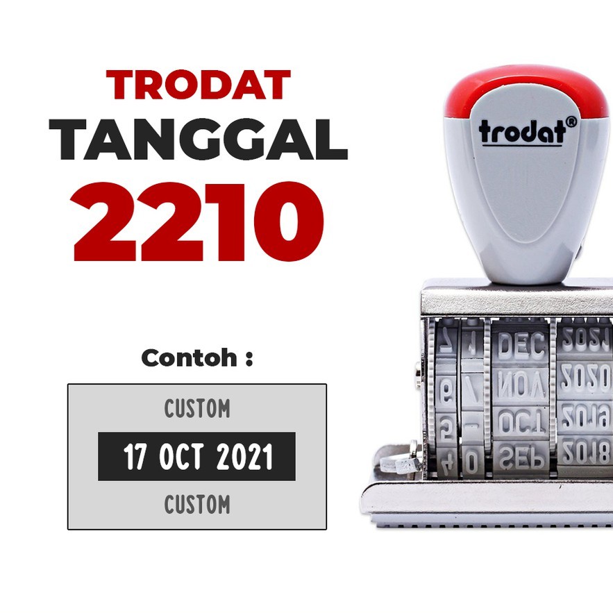 

Stempel Trodat Tanggal Classic 2210 - Bisa Tambah Custom Stempel Atas & Bawah