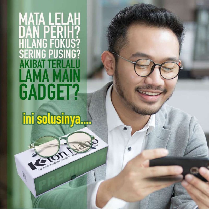 kacamata k-ion nano premium 7 k link original kacamata terapi kesehatan pria wanita