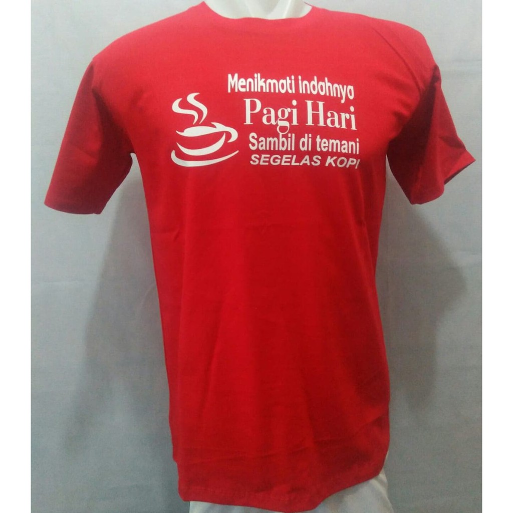 Kaos pendek motif Pagi hari/kaos harga murah