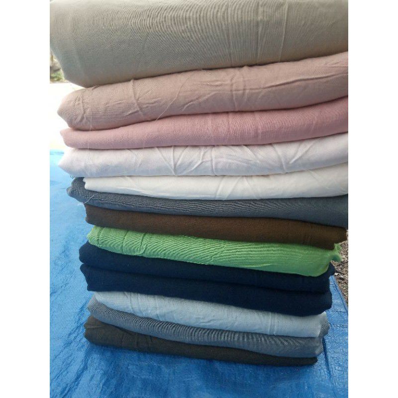 Rayon premium Polos Kiloan ukuran 1meter keatas/kain kiloan termurah/hrtextile93