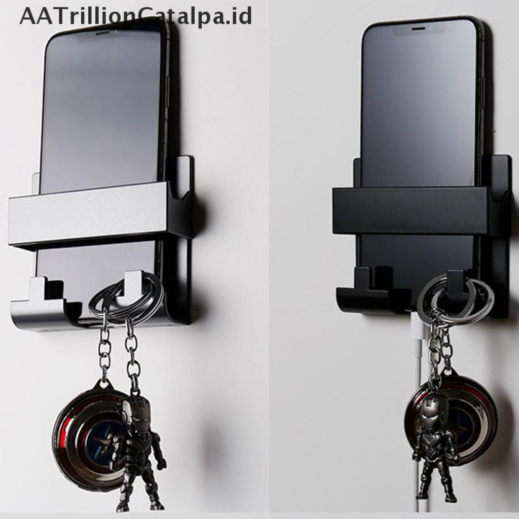 (AATrillionCatalpa) Braket Stand Holder Smartphone Mount Dinding Untuk Hotel