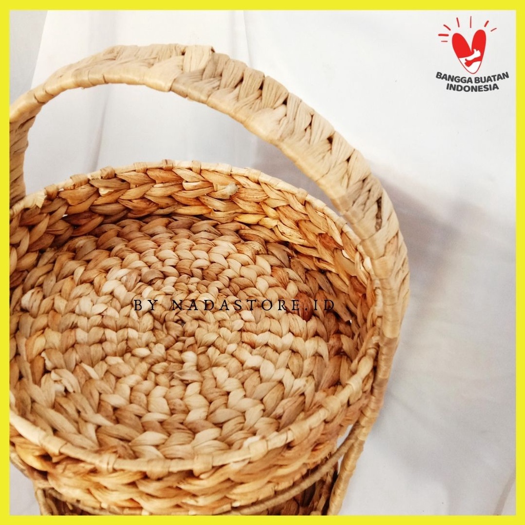 TATAKAN BUAH - KERANJANG BUAH / FRUIT BASKETS FROM WATERHYACINTH , DISPLAY BASKETS CODE EC-04