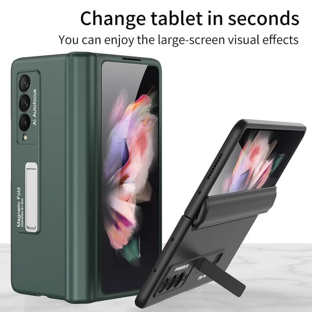 Case for Samsung Z FOLD 6 5 4 5G Magnetic Hinge Screen Protector