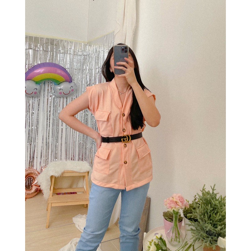 KANON - Alison Vest - Vest cargo rajut