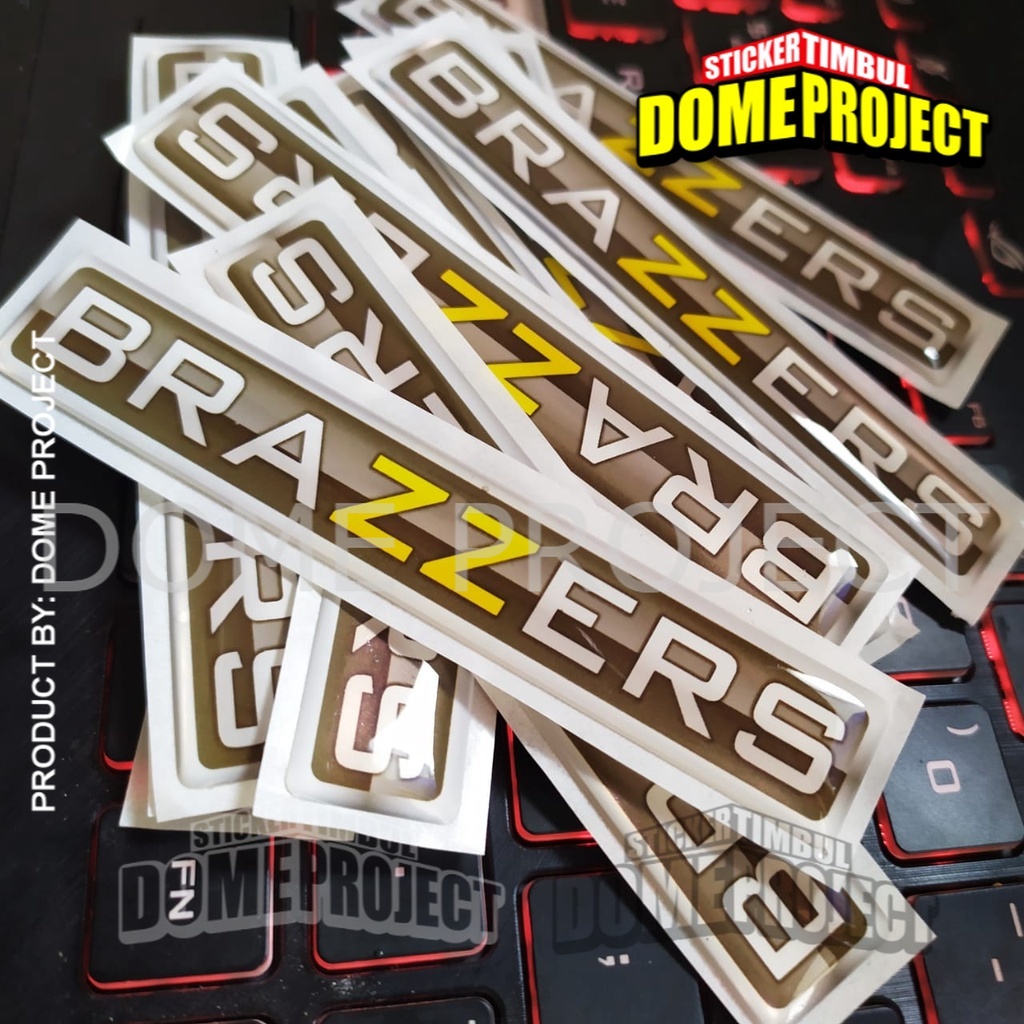 Stiker Motor Timbul EMBLEM BRAZZERS TIMBUL STIKER MOTOR TIMBUL STIKER MOTOR SATUAN AKSESORIS SEPEDA MOTOR