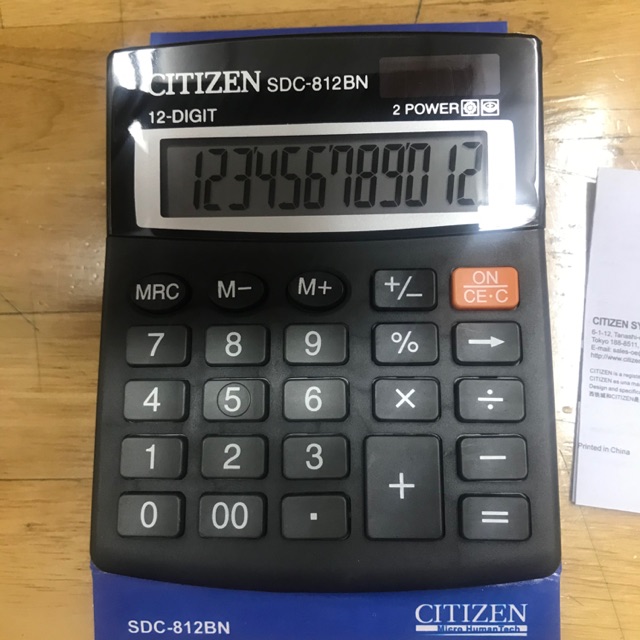 

KALKULATOR CITIZEN 12 DIGIT//CALCULATOR SDC 812 BN