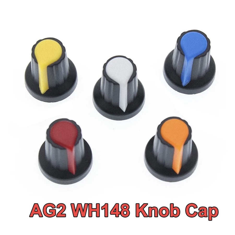 AG2 Knop Potensio Meter WH148 knob potensiometer tutup potentiometer