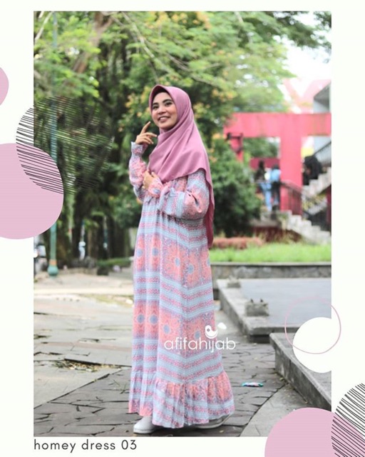 Homey Dress Afifa (baju rumahan) | Shopee Indonesia