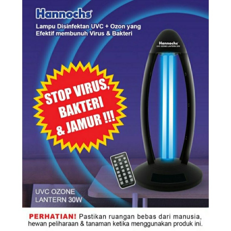 Lampu UVC + OZON STERILIZER DISINFECTAN HANNOCHS / SURYA  / Lampu UVC STERILIZER HANNOCHS
