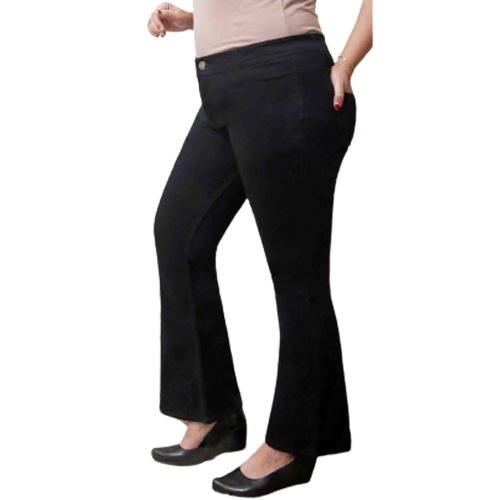 Celana Cutbray Jumbo Highwaist Cotton Strench / Celana Cutbray Jumbo Highwaist warna HITAM