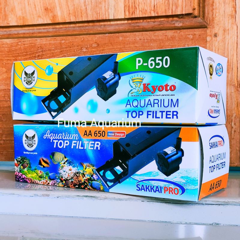 Top Filter Box komplit Kyoto P-650 Filter full set lengkap Akuarium Aquascape Filter Atas
