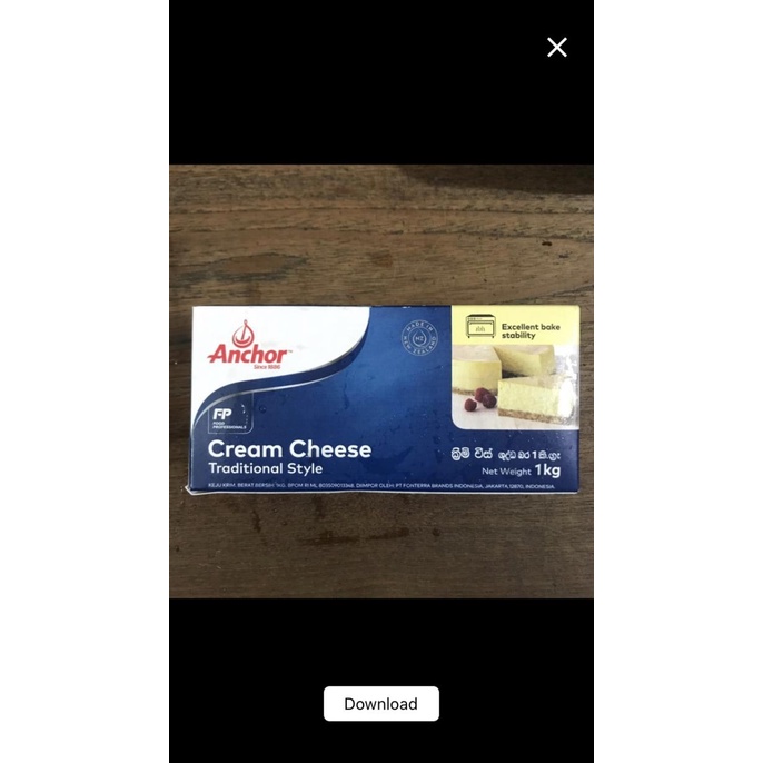 

BISA BAYAR DITEMPAT Anchor Cream Cheese 1kg - Grab/Gosend Only!