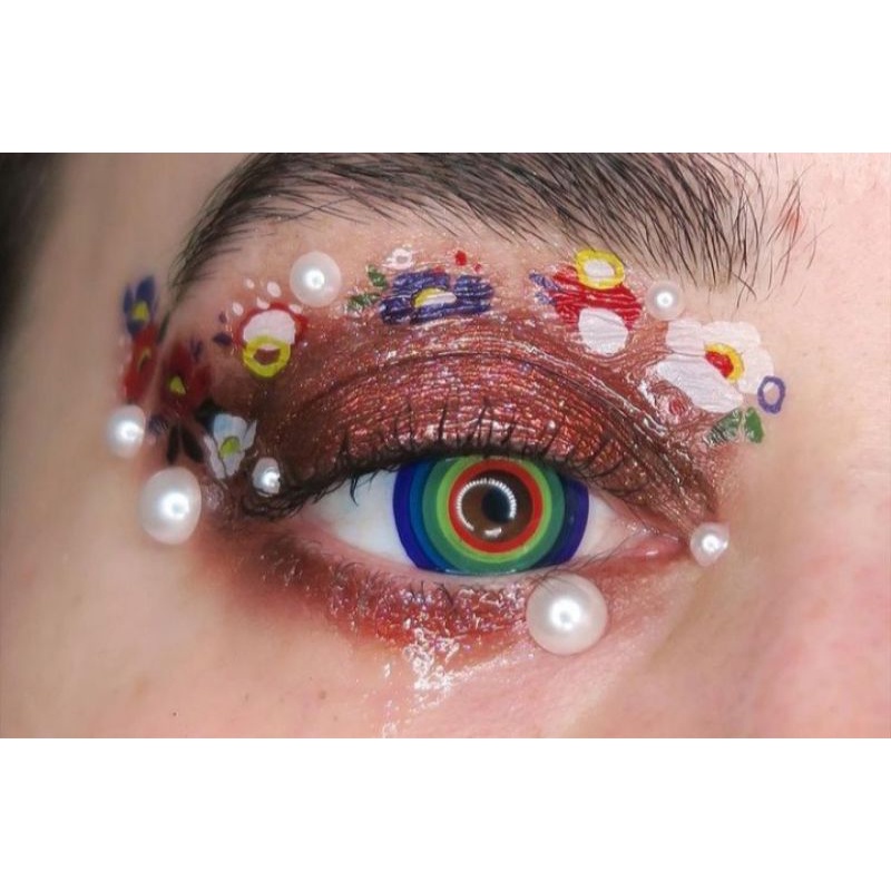 SOFTLENS COSAY HALLOWEEN RAINBOW REAL PICT CRAZY LENS ANIME