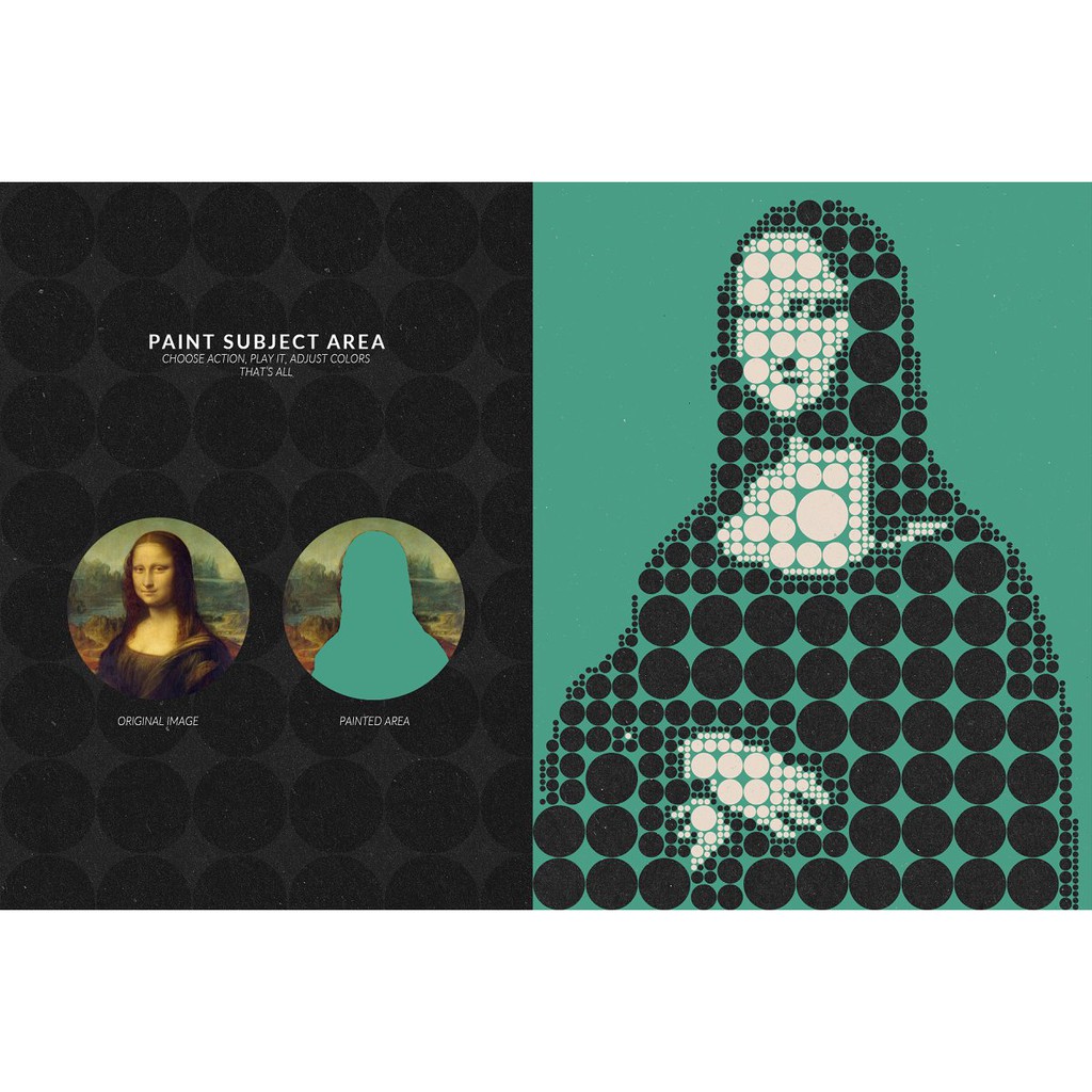 Minimal Dots Photoshop Action