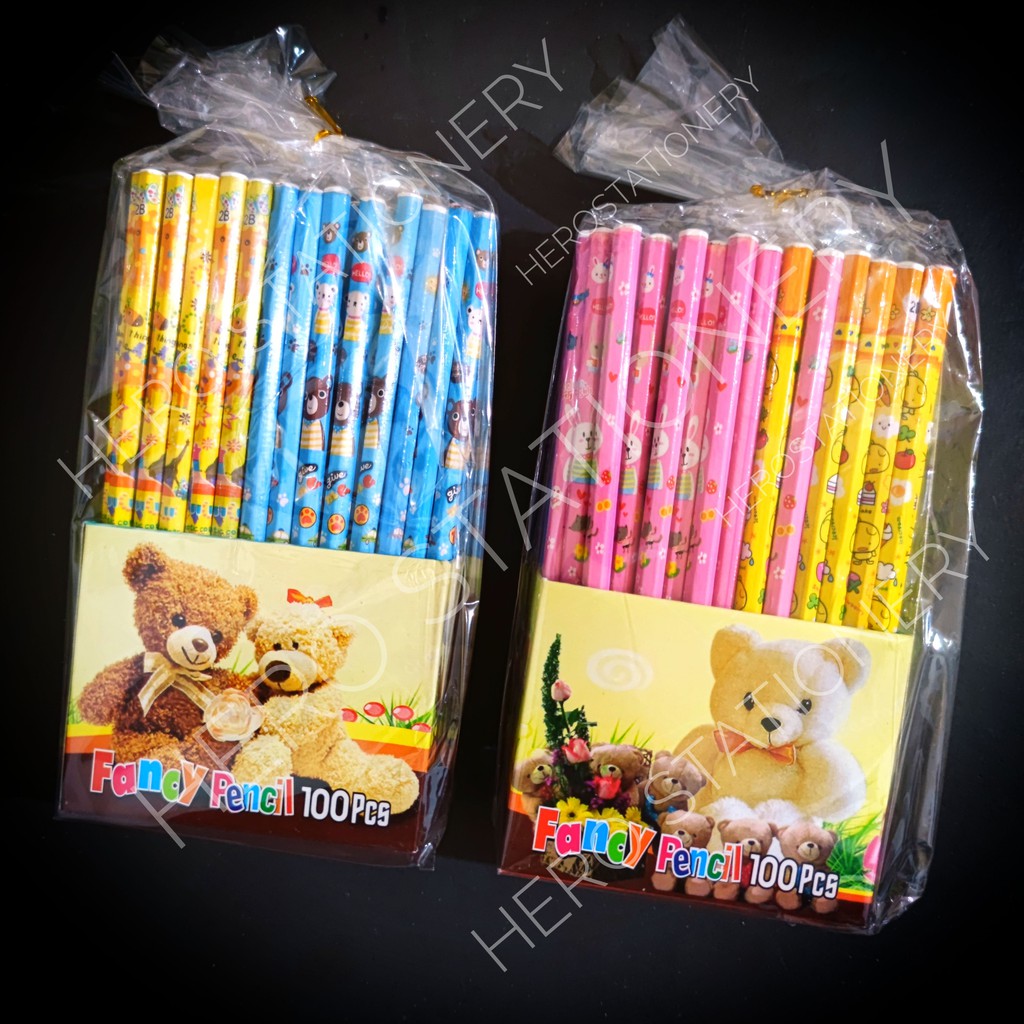

Fancy pencil pensil motif box isi 100 unit