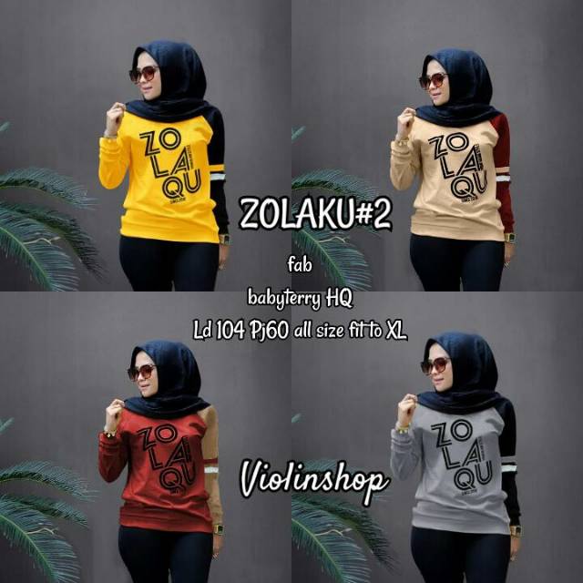 Pakaian Wanita Atasan Kaos Zolaku#2