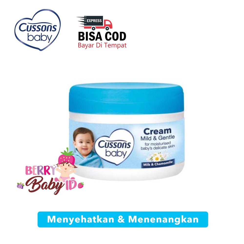 Cussons Baby Cream Losion Bayi Krim Bayi Blue Pink Purple 50 Gram 100 Gram Berry Mart