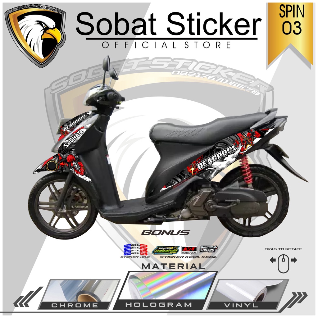 STRIPING SPIN - STRIPING HOLOGRAM SUZUKI SPIN 2006-2011 DEADPOOL