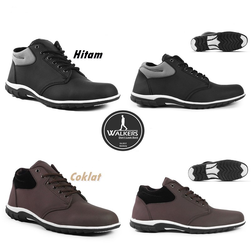 Sepatu Pria Walkers Warior Semi Boots Klasik Casual Terlaris