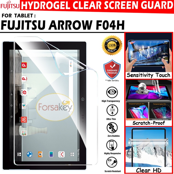 Fujitsu Tab Tablet Arrows Arrow Arow F04h F-04h Hydrogel Screen Guard Protector Anti Gores Antigores