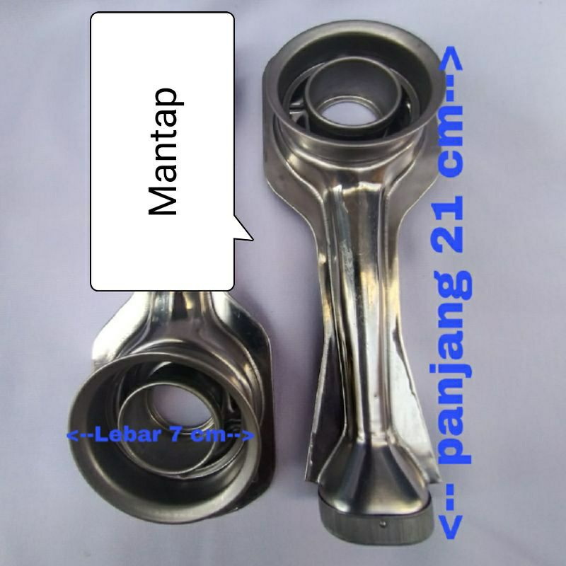 Tungku Burner Kompor RINAI STANLES LUBANG BESAR PANJANG DAN PENDEK