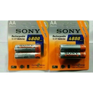 Baterai-Batereis SONY AA 4800mah Rechargeable NI-MH Termurah.