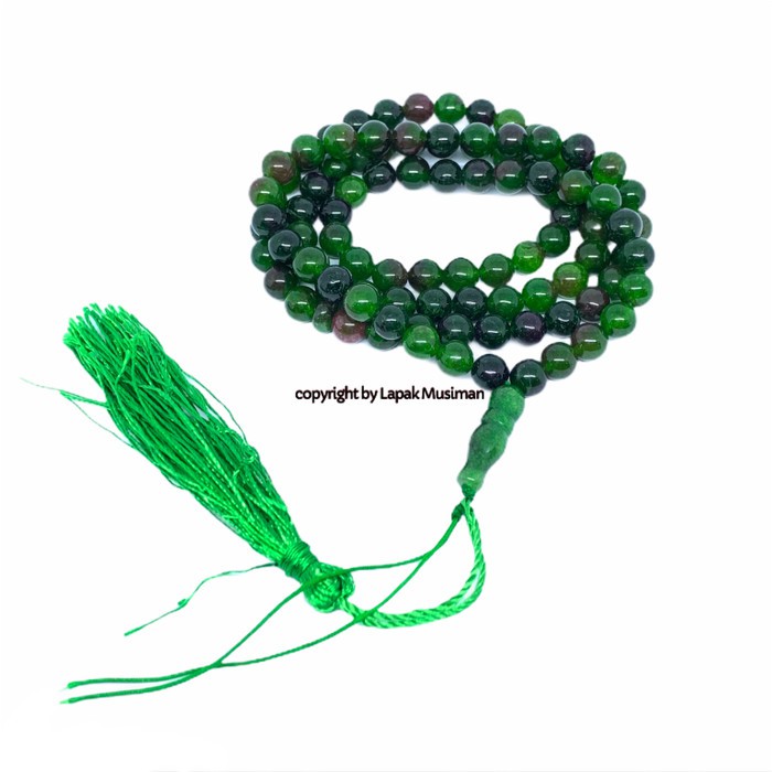 [Bayar di Tempat] Tasbih Batu Sungai Dareh Asli Natural 99 Butir 8MM