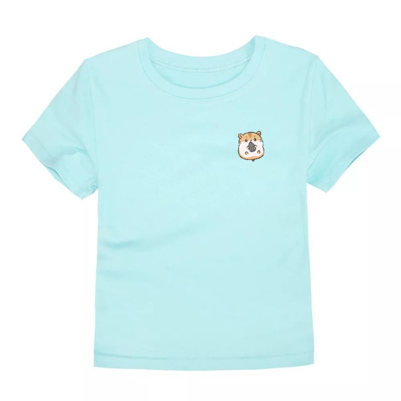 Hokyshop92 Kaos Anak Unisex Hamster Lengan Pendek Baju Anak Distro Tshirt Kids Kaos Oblong Atasan Cod