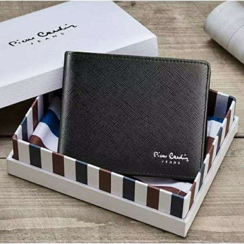 Dompet Pria Pierre Cardin Pendek Lipat Original