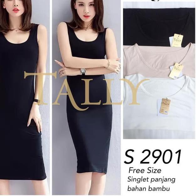 [ CHJ ] SINGLET PANJANG PREMIUM TEBEL TALLY 291 - CAMISOL PANJANG TALLY 291 LARIS ««